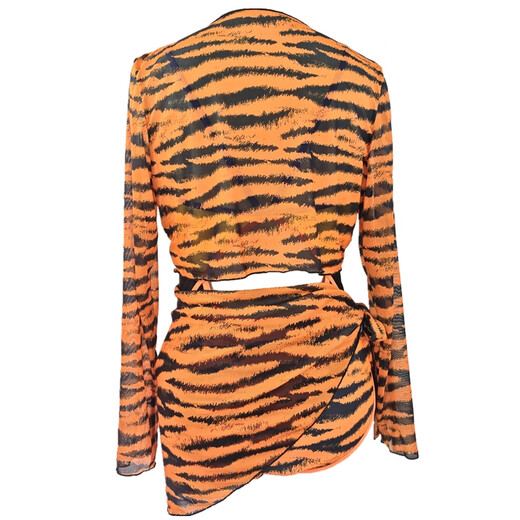 Dasheng swimsuit professional racing student one-piece new Monkey King resort hot spring quick-drying elastic long-sleeved sun protection swimming children's shorts M