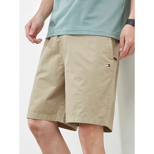SHANGRANLE Tommy Kelly's same summer five-point shorts casual and versatile loose beach pants for men 9215 dark blue color L Recommended 120 Jin [Jin equals 0.5 kg] 135 Jin [Jin equals 0.5 kg]