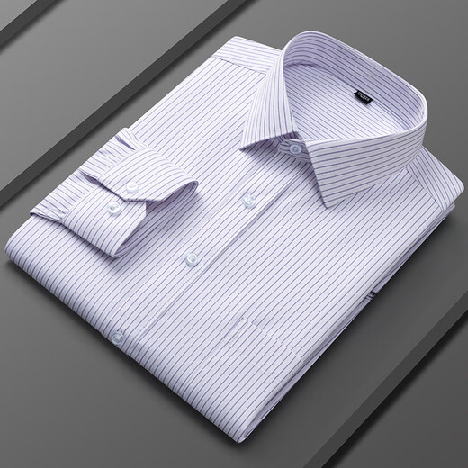 CEO Yageo Spring and Summer New Popular Business Casual Men's Long Sleeve Shirt High-quality Anti-Wrinkle Multi-Color Shirt Men's Open 6636 M 185c45-210-220Jin[Jin equals 0.5 kg]