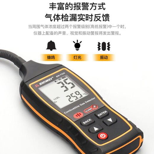 深达威卤素气体检测仪 空调检漏仪隧道报警器家用制冷剂漏氟狗鼻子检测 SW-733A可燃气体检测