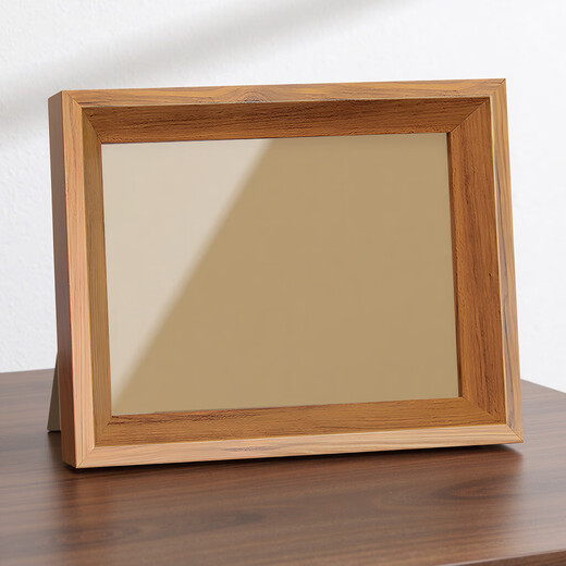 Photo frame empty frame table picture frame mounting 5 inches 6 inches 7 inches 8 inches simple hanging wall decoration wooden frame license frame walnut color 12 inches 20*30cm