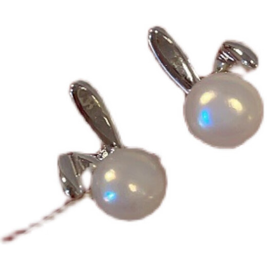 
Pang Donglai DL light luxury earrings pearl earrings for women's Queen Mother's unique earrings 2024 new style earrings, straight needle size double beads