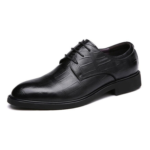 Red Dragonfly Chaussures en cuir respirant Business Men's Large Taille 48 Wide Foot Taille 46 Taille 47 British 45 Chaussures de mariage de marié à pointes décontractées 3879 Black 38