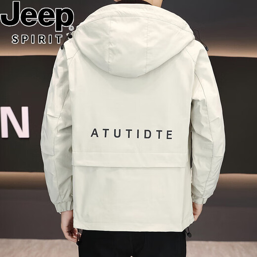 Jeep Spirit Jacket Men's más algodón engrosado a prueba de viento Integrado a prueba de agua 2025 nueva chaqueta de algodón a prueba de frío otoño y chaqueta de invierno verde militar verde más algodón-687 chaqueta en espesor M [95-110Jin [Jin equivale a aproximadamente 0.5 kg]]]