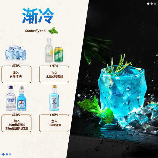 马丁巴克调酒基酒套装小瓶 便利店小瓶酒 洋酒威士忌伏特加小瓶 微醺套装 夜场通行证【50ml*8支】
