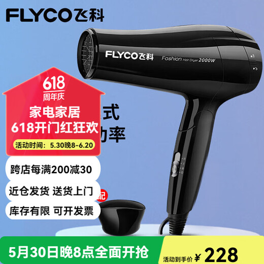 2025新款家用大功率大风力负离子低噪音家用恒温护发不伤发电吹风筒 薄荷绿FH6296 家用款1800W