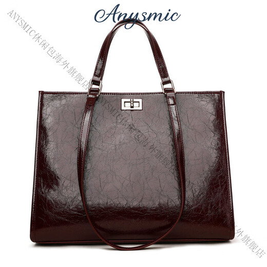 Anysmic Bag Damenbeutel Luxusmarke Handtasche Frauen 2025 Neue Mode lässige Großkapazität Unterarmtasche Frauen Schwarz