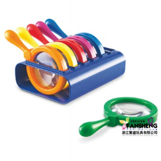 Liang Zhu (LZ) super-large magnifying glass (including rack) straw test tube microscope Kindergarten children's science exploration laboratory Make your own maze