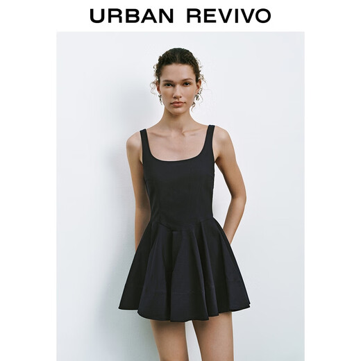 
UR2025 summer new women's ballet style ultra-short vest dress UYU750077 royal blue S
