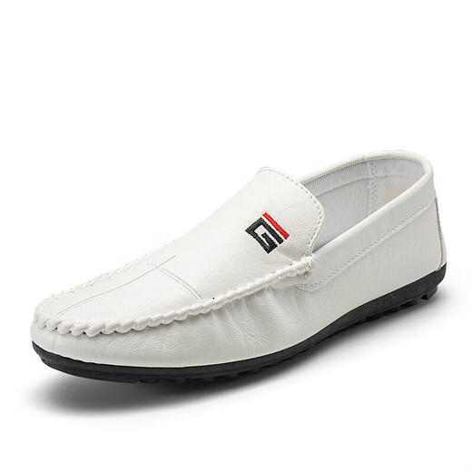 
Spider KING 2025 spring and summer new beans shoes men's leather shoes Korean version driving shoes lazy shoes social trend casual men black 9880 39 one size smaller