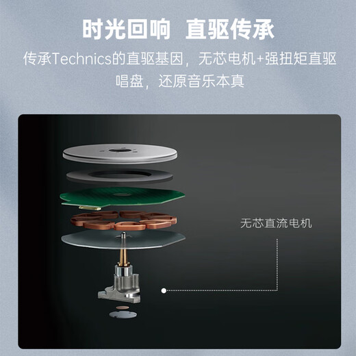 Technics new product launch SL-40C/40CBT vinyl record player turntable with built-in phono stage and phono cartridge Bluetooth/non-Bluetooth version brown-non-Bluetooth version official standard configuration