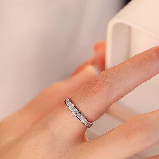 DR couple platinum ring PT950 platinum pair of rings, plain ring, wedding, Chinese Valentine's Day, birthday, Valentine's Day gift for girlfriend, pair of rings, default live and closed, contact customer service