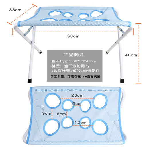 Jingmengyuan cat bathing rack, nail clipper, anti-scratch and anti-bite pet grooming, small dog hammock, dog bathing artifact, sea blue (upgraded version)
