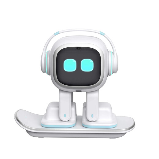 Emo robot de compañía inteligente juguetes reconocimiento de voz comunicación emocional niños adultos electronomet airobo 5 White Standard Edition