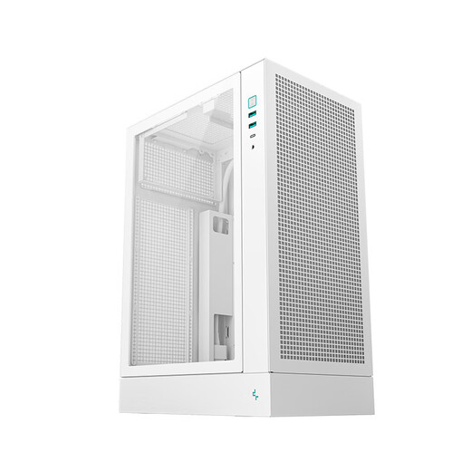 Jiuzhou Fengshen (DEEPCOOL) CH170PLUS MATX vertikales Gehäuse, weißes Computergehäuse (unterstützt 240 Wasserkühlung/164 mm Luftkühlung/Stromversorgung innerhalb von 140 mm/Typ-C)