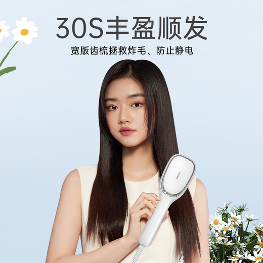 RIWA hair straightening comb, portable travel, negative ion straightening inner buckle straight plate clip fluffy splint, does not hurt the hair curling straightening dual-purpose straightening splint, curling iron hair straightener RB-8516