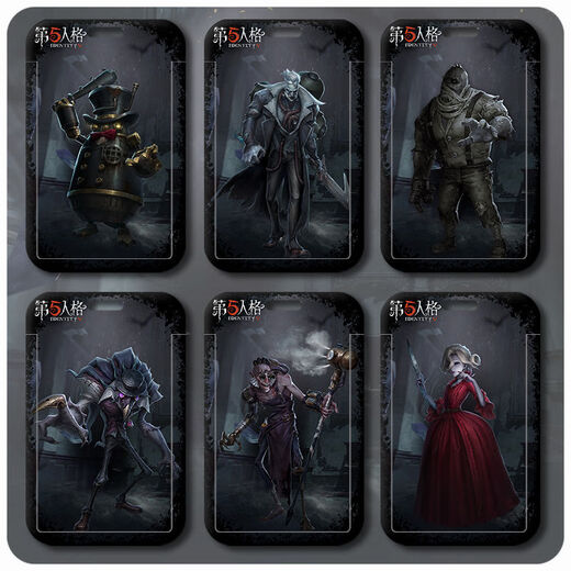 
[1919 collection] Identity 5 Red Butterfly Jack Card Set Student Campus Card Meal Card Bus Access Card [Hot Sale] Clown z3882 Card Set + Long Lanyard