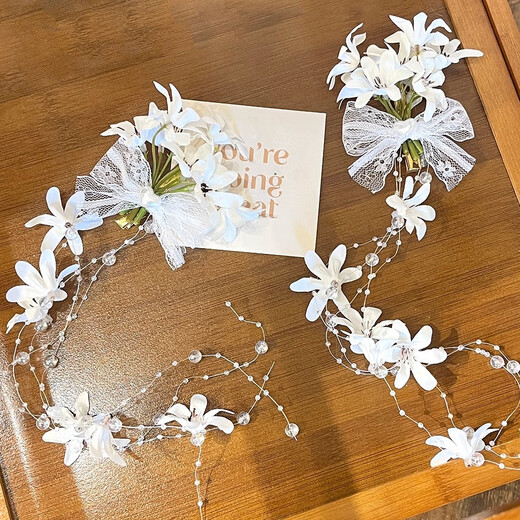 Dai Yan new Chinese style lily of the valley flower hairpin 2025 new simulated flower hairpin side clip vacation photo atmosphere headwear flower tassel side clip single