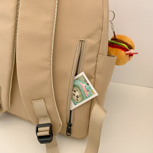 Mochila de hamburguesas linda mochila para niños para mochila para niñas de moda mochila moderna bolsa de la computadora de moda bolsita de viaje para hombres brown brown gran tamaño (incluidos colgantes)