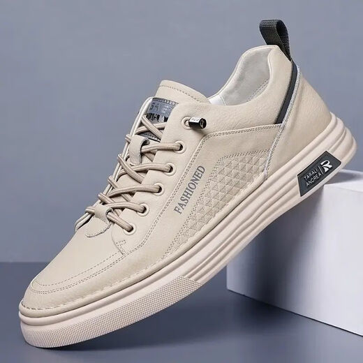 Yierkan Prince 2025 automne et hiver nouvelles chaussures pour hommes Jindian baskets respirant blanc chaussures hommes décontracté mode hommes chaussures en cuir baskets 2329 baskets blanches taille 42 taille de baskets Standard