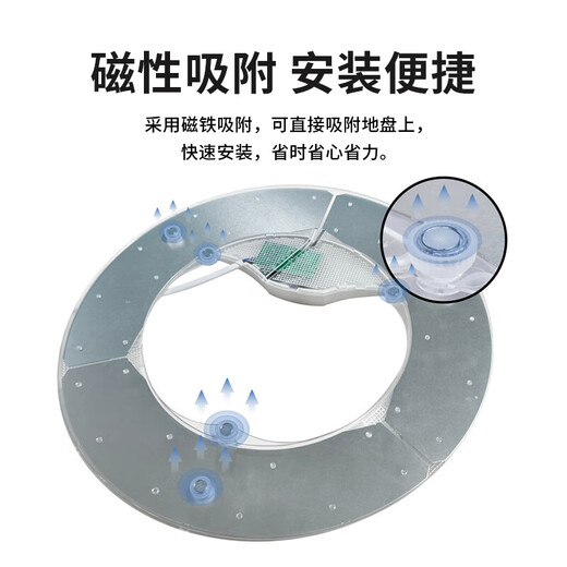 Jinggong LED wick modified light panel, ceiling lamp round light source module, no punching, magnet adsorption, 96W three-tone lighting