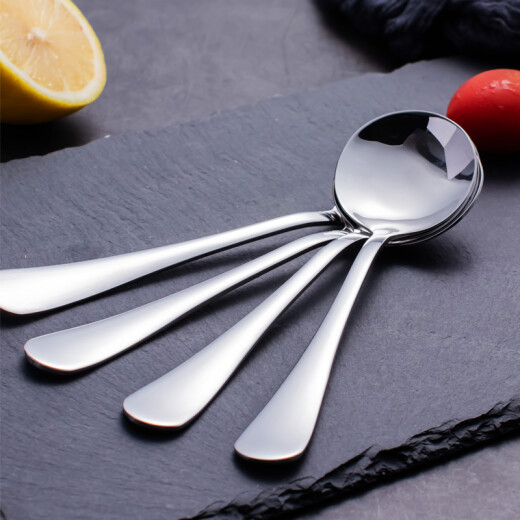 Sunshine Feige stainless steel tableware Western food main meal spoon round rice spoon medium size 0775