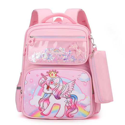 
Schoolbag girl child first grade girl Kuromi lightweight first to third grade lightweight cartoon purple Kuromi