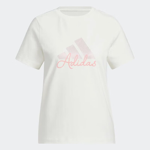 ADIDAS Adidas Women's Clothing 25 Summer New Sportswear Comfortable Breathable Running T-shirt Soft Comfortable Breathable Short Sleeve KF2677 S