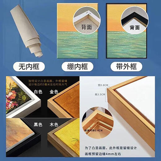 三栖虎跳芭蕾的少女数字油画2024新款人物手工填充手绘涂色油彩挂画 W3883 30x40cm原木色外框崩好实木内框