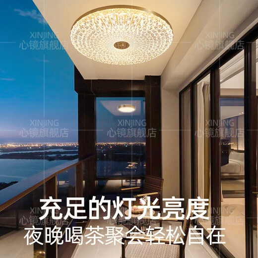 All copper outdoor ceiling light villa gate front light outdoor aisle balcony light mosquito-proof courtyard light X3893-500/square