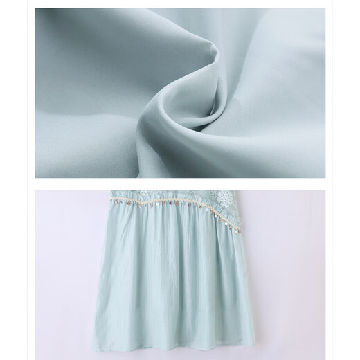 SGJ Luxury Brand Kleid für Frauen 2025 Sommer Neues französisches Retro-Modeperament süß und frischer Rock Aprikosenfarbe L (106-115jin [Jin gleich 0,5 kg]))