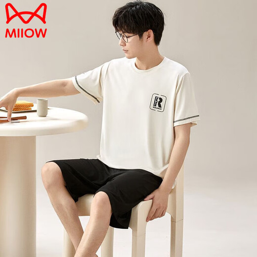 Catman (Miiow) Pajamas para hombres Summer 2025 Nuevo suelto y pantalones cortos para pantalones cortos de ropa exterior Traje de ropa casual para mujeres 6624 XL