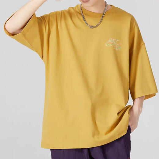 Nike (Nike) Pure Cotton Kurzärmelige Männer lose atmungsaktive Fünf-Punkte-Hülse Amerikaner Top T-Shirt Segel Weiß/HF6172-133 M 120-130jin [Jin entspricht 0,5 kg]