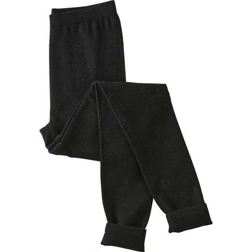 Velvet and thickened women's velvet thermal pants leggings tight long johns women's underwear line pants autumn and winter cotton pants thickened elegant black texture recommended XL 115-135Jin Jin is equal to 0.5 kg