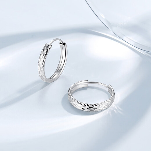Chao Acer Platinum Earrings and Earrings for Women PT950 Earrings are a flashy birthday gift for your girlfriend. The labor cost is 240 yuan. One pair 2.3g