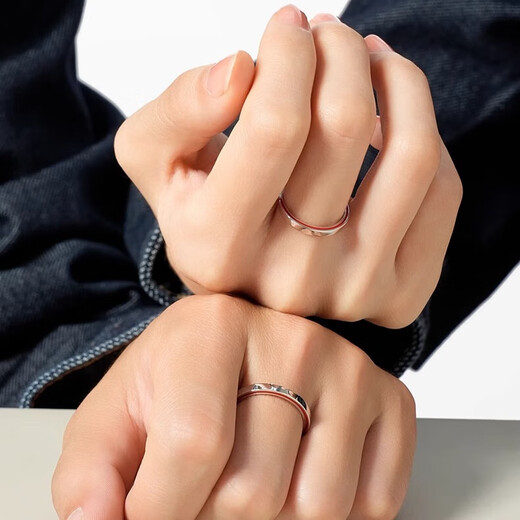 MZMZ platinum ring red line holding pt950 platinum couple ring engagement ring proposal birthday anniversary gift luxury model platinum single ring remarks male or female