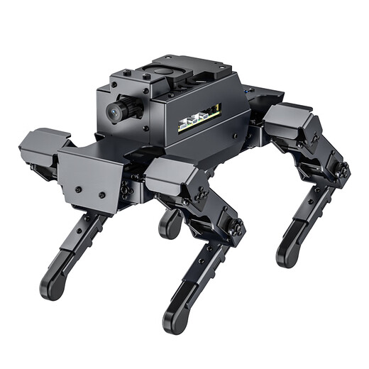 Yahboom perro mecánico de cuatro patas Bionic Ros2 Robot Ai Reconocimiento de voz visual Visual Modelo inteligente Big Modelo Raspberry Pi 5 Versión estándar S1 (excluyendo la placa base Raspberry Pi 5)