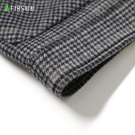 Shanshan sheep wool woolen lapel jacket men's autumn and winter short daddy workwear woolen coat coat