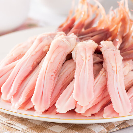 Liuhe Cherry Valley duck frozen duck tongue 0.6Jin Jin equals 0.5kg Liuhe braised duck tongue sauce duck tongue barbecue ingredients