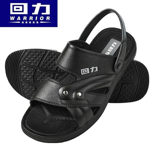 Huili Huili Sandals Мужские летние пляжные туфли мужская дышащая дырочная дыра мужские сандалии британская и корейская версия мягкие сандалии Huili Sandals 3883 Black 39
