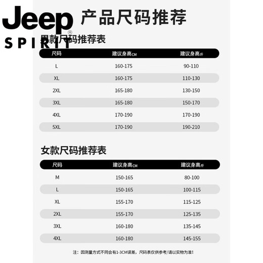 Jeep (JEEP) men's 2025 new autumn and winter outdoor thickened men's teenager men's three-in-one jacket for women - light pink [three-in-one/removable inner liner M