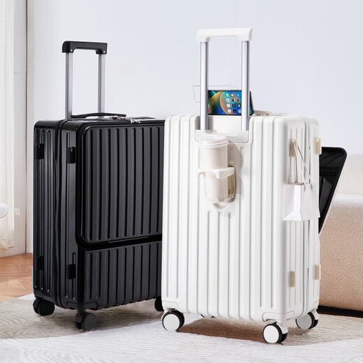 Xiaomi YouPin Hochwertiges Anti-Fall-Trolley-Fall 24-Zoll-Passwort Koffer Männer und Frauen Reisen Reisefall Prestige Black 9201 20 Zoll