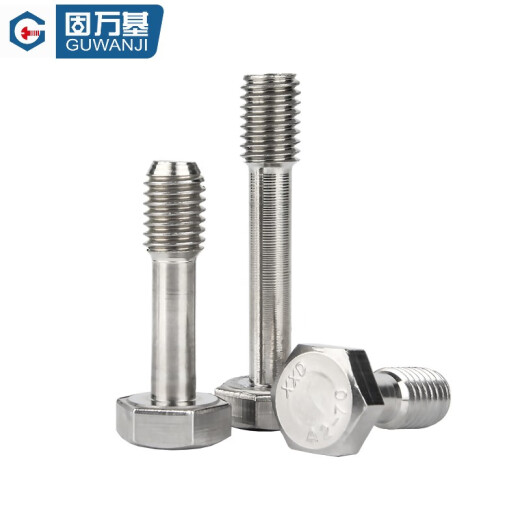 Guwanji 304 L'hexagone extérieur en acier inoxydable ne peut pas être desserré et les vis GB838 ne peuvent pas être desserrés et les vis de l'hexagone extérieur ne peuvent pas être lâches et visser M6X20 [2 pilules]