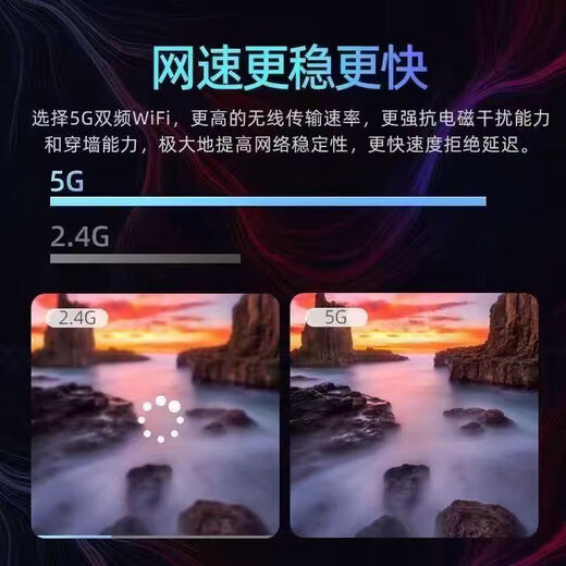 优选华为芯电视盒子高清智能无线WiFi投屏网络机顶盒免费看电视机顶盒 【蓝牙高清版】+永久免费会员