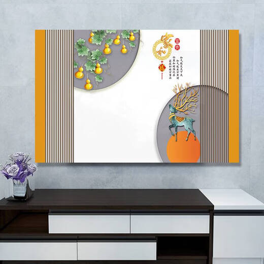 Shantou Lincun new TV cover TV cover living room bedroom desktop hanging curved universal TV cover dust cover B1484 Yashi Lanxiang 55 inches long 130*height 80cm