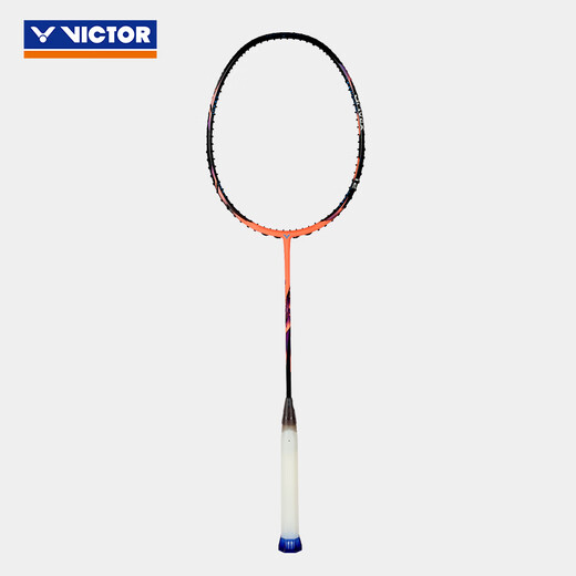 威克多（VICTOR）驭12 全新上市 腰王郑思维代言DX12 单拍攻守兼备全面型羽毛球拍 DX-12 O鲑红色-4U 空拍