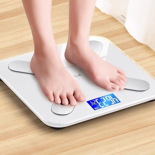体重秤体脂秤电子秤 米家APP家用精准减肥专用体重秤体脂秤电子秤体重秤体脂秤电子秤人体秤体脂秤 智能体脂秤-白色 电池款【米家APP】