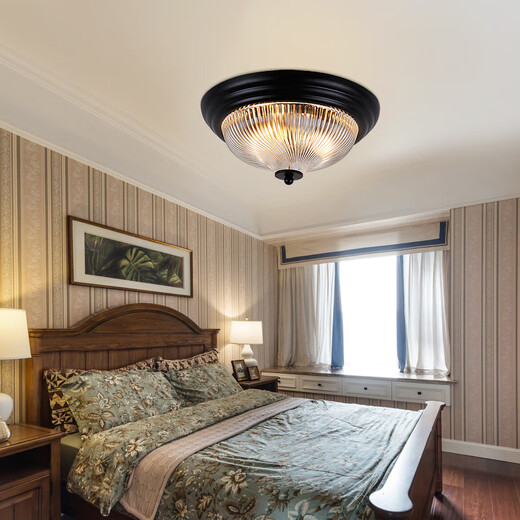 Léger de plafond américain durable européen créatif rétro industriel Balcon LED Corridor Corridor Entrance Restauration de chambre à coucher Acheter C9934A Obtenir 7 watts Lumière chaude