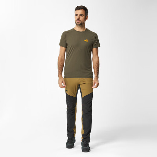 MiLLET outdoor casual quick-drying short-sleeved men's round neck thin breathable T-shirt MIV9738 Sky Blue-N4333 M