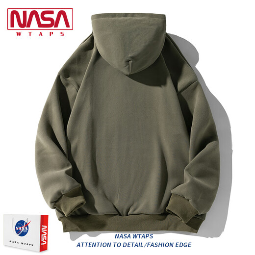 Nasawtaps American Retro Kapuzen -Sweatshirt für Männer Spring und Herbst High Street hübsch gedruckte Decklack Trend N138L3894 Black M 170